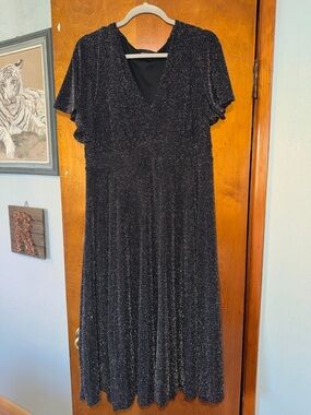 Black Sparkle V-Neck Torrid Dress